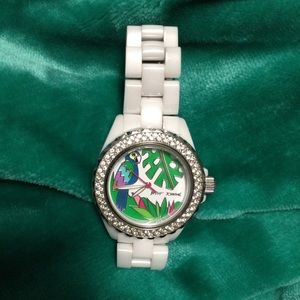 XOX Betsey tropical parrot watch